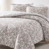 Lush Décor Full/Queen Zara Floral Block Reversible Misty Rose Comforter Pink - 3 of 4