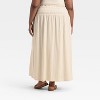 Women's Knit Smocked Maxi A-Line Skirt - Universal Thread™ - 2 of 3