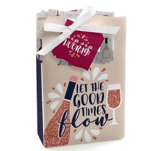 Big Dot of Happiness But First, Wine - Wine Tasting Party Favor Boxes - Set of 12 - 1 of 4