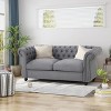 NicBex 61.75 Inch Buttons Tufted Couch Loveseat Sofa with Rolled Armrests for Living Room,Small Space,Apartment - 2 of 4