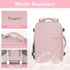 Generic Taygeer Travel Backpack for Women, Carry On Backpack with USB Charging Port & Shoe Pouch,Pink - 4 of 4