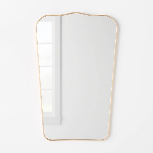 23 x 36 Metal Curved Top Mirror Gold - Threshold™ designed with Studio  McGee