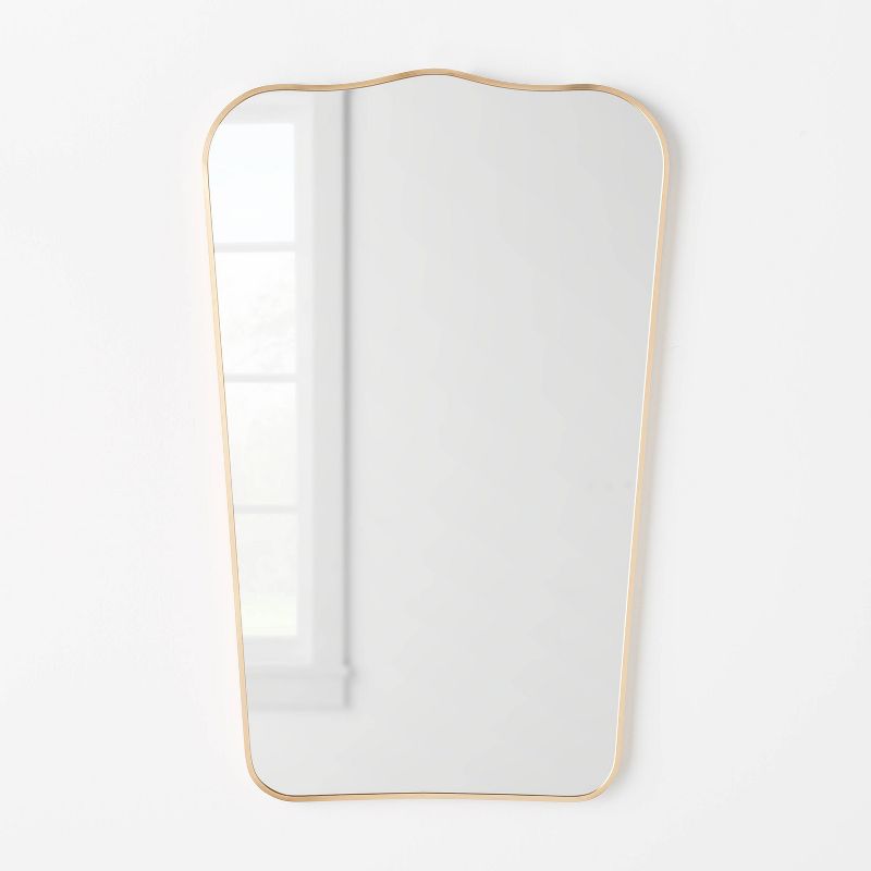 23&#34; x 36&#34; Metal Curved Top Mirror Gold - Threshold&#8482; designed with Studio McGee, 1 of 11