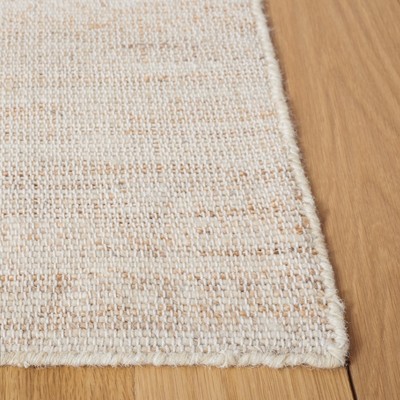 Handmade Tufted Beige Wool Square Area Rug