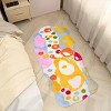 Colorful Cartoon Rugs, Colorful Flower Floor Mats, Cute and Beautiful Bedroom Rugs, Super Soft Bedroom Area Rugs, Non-Slip Quick Drying Long Bath Mats - 4 of 4