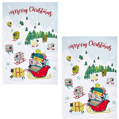 Tabletop 30.0" Dotty Dashing Through The Snow Timeless Textiles Ulster Weavers  -  Kitchen Towel