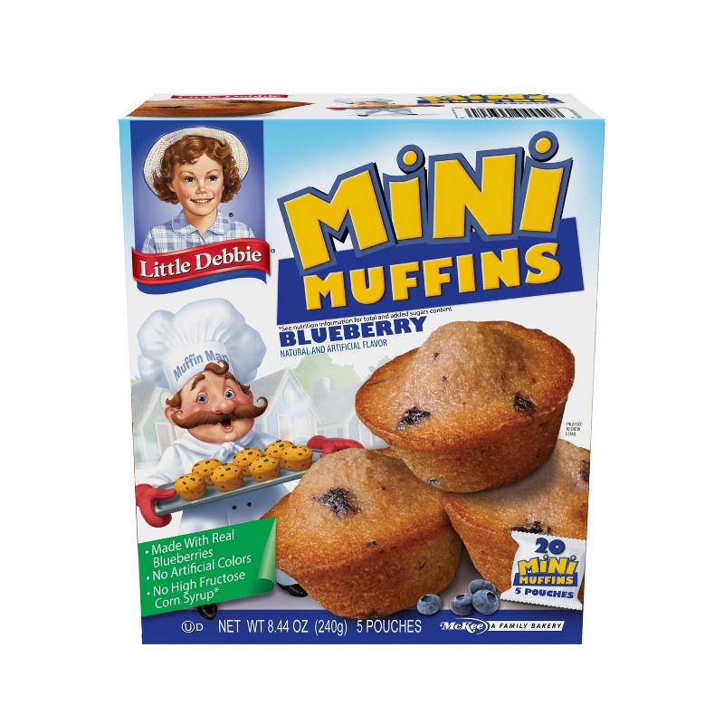 Little Debbie Blueberry Mini Muffin Pouches - 8.44oz/5ct, 3 of 6