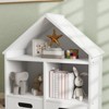SKRAN Kids Bookshelf, 3 Tier Kids Bookcase with Two Drawers, Bookshelf for Kids Rooms, Bedroom, Nursery, White - 4 of 4