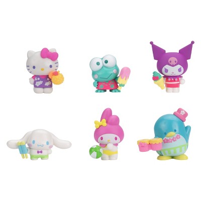 Hello Kitty Neon Tropical Party Figure - 6pk