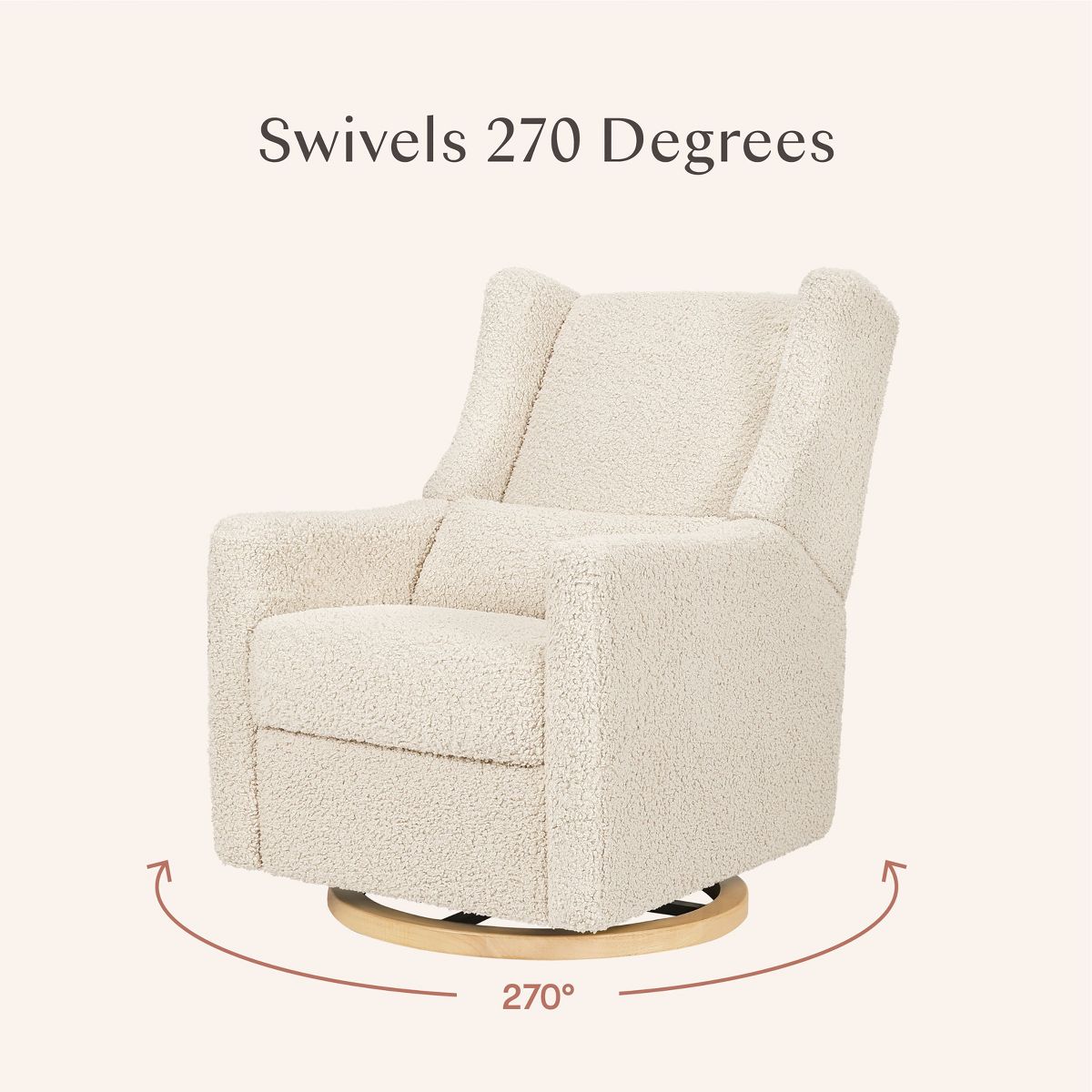 Babyletto Kiwi Electronic Recliner and Swivel Glider with USB port - thumbnail 9