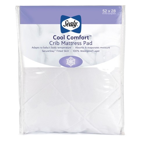 Carters Keep Me Dry 100% Cotton Flannel Crib Mattress Pad 
