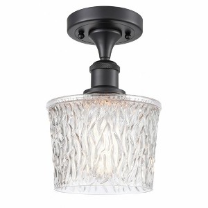 Niagra - 1 Light Semi-Flush Mount In Industrial Style-11 Inches Tall and 6.5 Inches Wide - 1 of 1