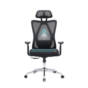 FONTOI Ergonomic Office Chairs with Adjustable Lumbar Support and Headrest, Task Chairs with 135掳 Tilt Function for Home Office, 29.52"*46.25"*29.52" - 1 of 4
