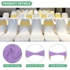 Unique Bargains Polyester Strong Stretchability Wedding Party Chair Sashes 100 Pcs - 2 of 4