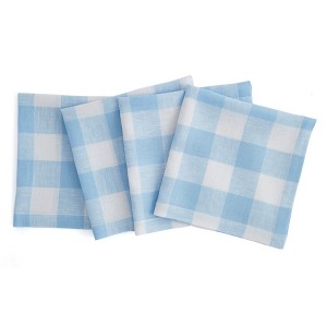 Solino Home Linen Dinner Napkins | Buffalo Check - 1 of 4