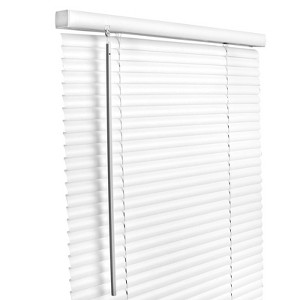 Living Accents Vinyl 1 in. Blinds 52 in. W X 64 in. H White Cordless - 1 of 1