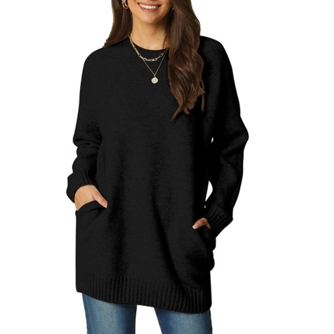 noabat Women Long Sleeve Tunic Tops Crew Neck Sweatshirt Casual T-Shirt  Blouse : : Clothing, Shoes & Accessories