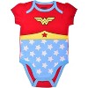 Warner Bros Girl's 5-Pack Justice League Roleplay Baby Bodysuit Creeper Set - Wonder Woman, Batgirl, Supergirl - Size 12M - 3 of 4