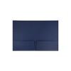 JAM Paper Two-Pocket Textured Linen Business Folders Navy Blue Bulk 50/Box 386LNAC - 2 of 4