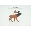 Collectible Wildlife Gifts | Elk, Wapiti,  Rubber Animal, Educational, Realistic Figure,  Model,  Toy,   Gift,      2"    F3530 B138 - 2 of 4