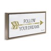 Stupell Industries Follow Your Dreams with Arrow, 25" x 11" - 3 of 4