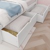 Max & Lily Queen Bed with Storage Drawers, Solid Wood Bed Frame with Panel Headboard, Wood Slat Support, No Box Spring Needed - 4 of 4