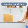 2-Piece Cutting Board Set; 2 Assorted Sizes of Bamboo Wood Cutting Boards for Kitchen - 3 of 4