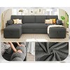 AMERLIFE 2 in 1 Pull Out Sofa Bed with Storage Chaise - 4 of 4