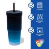 Silipint: Silicone 32oz Straw Tumblers: 2 Pack Moon Beam - Unbreakable Cup - 2 of 4