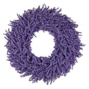 Northlight Lavender Artificial Floral Spring Wreath - 28" - Purple - 1 of 4
