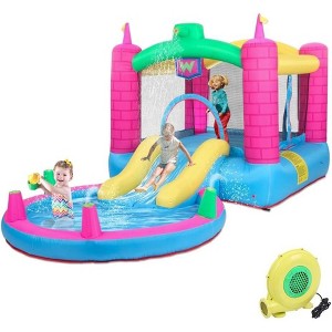 Karl Home 150 x 80 in. Inflatable Bounce House with 350W Air Blower - 1 of 4