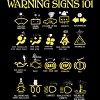 Men's Design By Humans Car Warning Signs 101 By ZeusSE T-Shirt - image 2 of 2