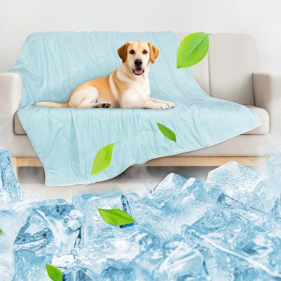 Kritter Planet Summer Cooling Blanket for Dogs, Soft Cooling Mat for Large Medium Dogs, Cooling Dog Bed Cover for Hot Weather, Washable, 50 x 60 inch