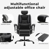 Ergonomic Executive Office Chair with Reclining Back Adjustable Headrest and Footrest for All-Day Comfort -3irtyhousy - 2 of 4