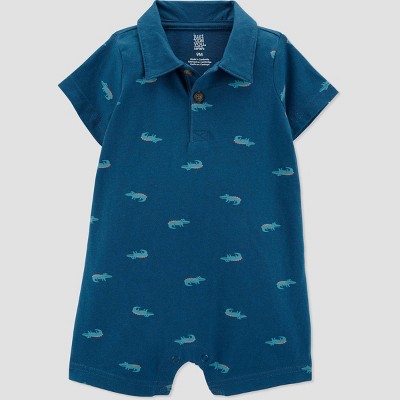 Image of Baby Boys' Alligator Romper - Just One You® made by carter's Navy 9M