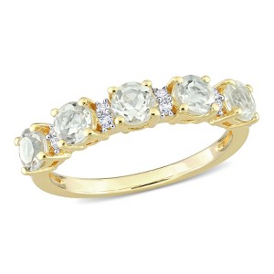 EVERLY JEWELRY | Multiple-color option in Silver Eternity Ring with Multiple color gemstone Options. - 1 of 4