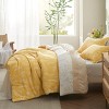 Bedsure | 2/3 Pcs Floral Printed Reversible Sage Green Comforter Set Queen Size Soft Designed Plants Pattern Bedding Set - 4 of 4
