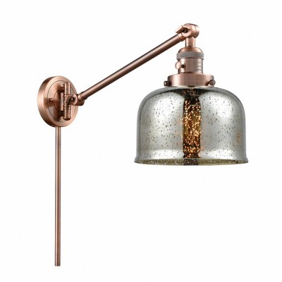 Bell - 1 Light Swing Arm Wall Sconce In Industrial Style-25 Inches Tall and 8 Inches Wide