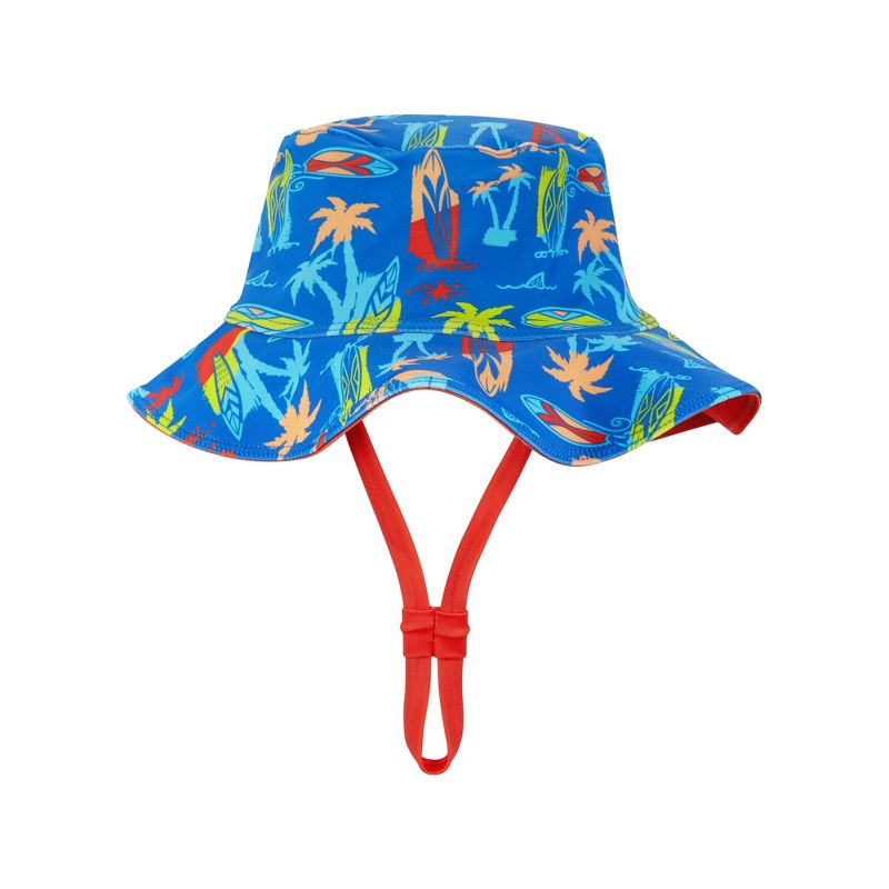 Andy & Evan  Infant  Surfboard Print Swim Romper and Hat, 4 of 5