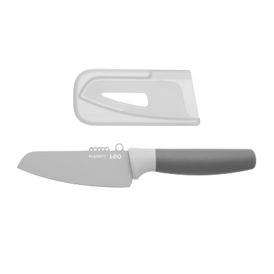 BergHOFF Leo 4.25" Stainless Steel Vegetable Knife with zester, Gray