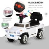 INFURNIC Baby Walkers Kids Ride On SUV Style Sliding Car with Horn Music Hidden Storage Anti Dumping System, White, 26.75"*12"*16.25" - 2 of 4