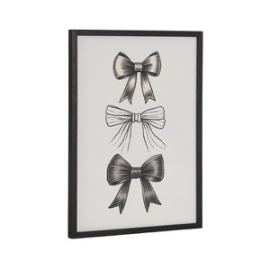 Kate & Laurel All Things Decor 12"x16" Gallery Coquette Preppy Retro Girly Black Bows Print by The Creative Bunch Studio Black - 1 of 4