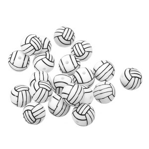 Unique Bargains Silicone DIY Necklace Bracelet Lanyard Craft Sports Baseball Beads 36 Pcs - 1 of 4