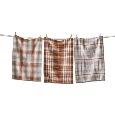 tagltd All Is Calm Woven Dishtowel Set of 3 Multicolor Cotton Kitchen Towels Machine Wash 26 x 18 Inches Everyday Use