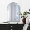 Yetta 36"X24" Arched Wall Mirror Arched Vanity Mirror Metal Frame Wall Mounted Cosmetic Mirror Entryway Wall Mirror-The Pop Home - 3 of 4