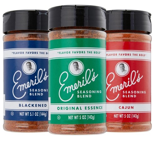 Emeril Lagasse 5 Oz, 3-Pack and 6-Pack Seasoning Blend: Original Essence, Cajun, Blackened, Chicken Rub, Steak Rub and Rib Rub - image 1 of 4