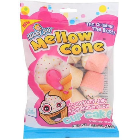 Ricky Joy: Mellow Cone Cupcake Strawberry - Case of 18 - 3.53oz - image 1 of 1