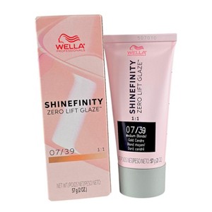 Wella Shinefinity Zero Lift Glaze (2 oz) - 07/39 - Medium Blonde/Gold Cedre - Chroma Gold Glaze: Blonde Perfection, Zero Compromise - 1 of 4