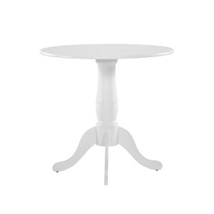 Sapphtopaz Round Dining Table Kitchen Table 31.5" Farmhouse Wooden Dining Table Pedestal Base for Dining Room, Kitchen, Small Spaces - 1 of 4