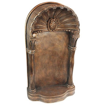 Antique Bronze 39" Resin Wall Niche Statue